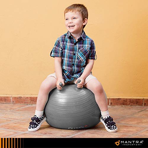 Mantra Sports Kids Yoga Ball Chair for Classroom, Blue, 1