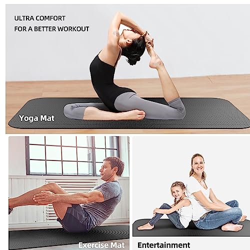 Fitness Equipment Mat,Exercise Equipment Mat,Treadmill Mat, Exercise Bike Mat, Workout Mats for Home Gym Mats Gym Flooring Rubber Workout Mat Fitness Mat Large Yoga Mat Cardio Mat for Weightlifting