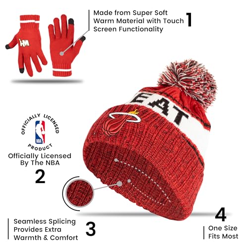 Ultra Game Standard Super Soft Winter Beanie Knit Hat, Team Color