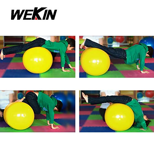 Wekin Physio Roll Therapy Fitness Excercise Peanut Ball for Balance, Labor Birthing, Muscle Tension, Back Pain Relief, Dog Training, Home Exercise & Yoga Programme (Green, 50 * 100cm)
