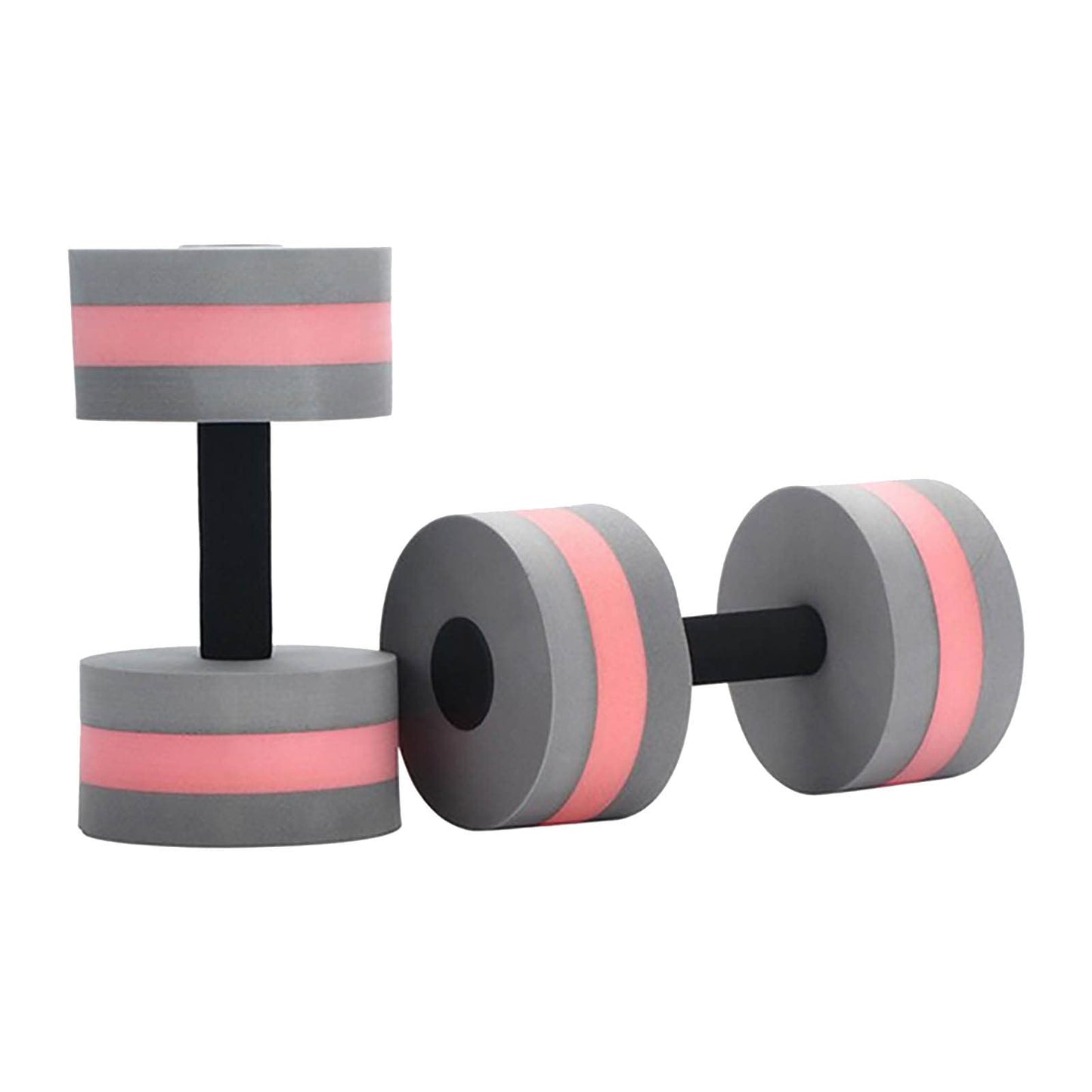 Lagukka Aquatic Dumbbell Set, 2PCS Water Dumbells Pool Resistance Water Fitness Equipment Foam Dumbbell Water Aerobics Fitness Equipment for Weight Loss Red