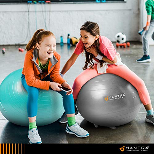 Mantra Sports Kids Yoga Ball Chair for Classroom, Blue, 1