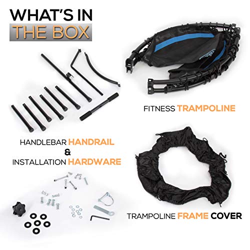 SereneLife 40 Inch Cardio Trampoline with Handrail