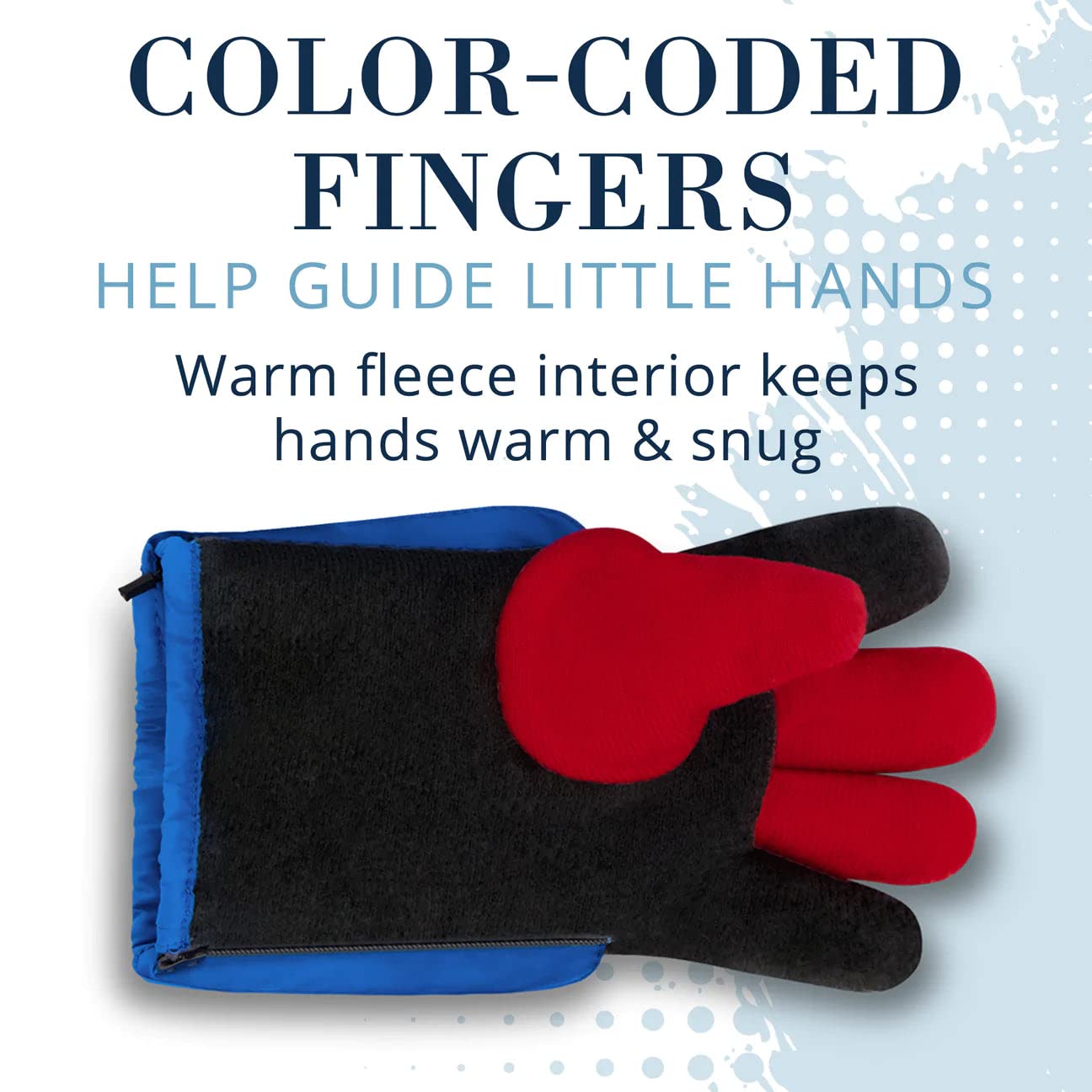 Andy & Evan Kids' Waterproof Snow Gloves Winter Gloves Side Zippers Touchscreen Ski Snowboard Sledding w/Warm Fleece Palms, Camo, Size 11-12