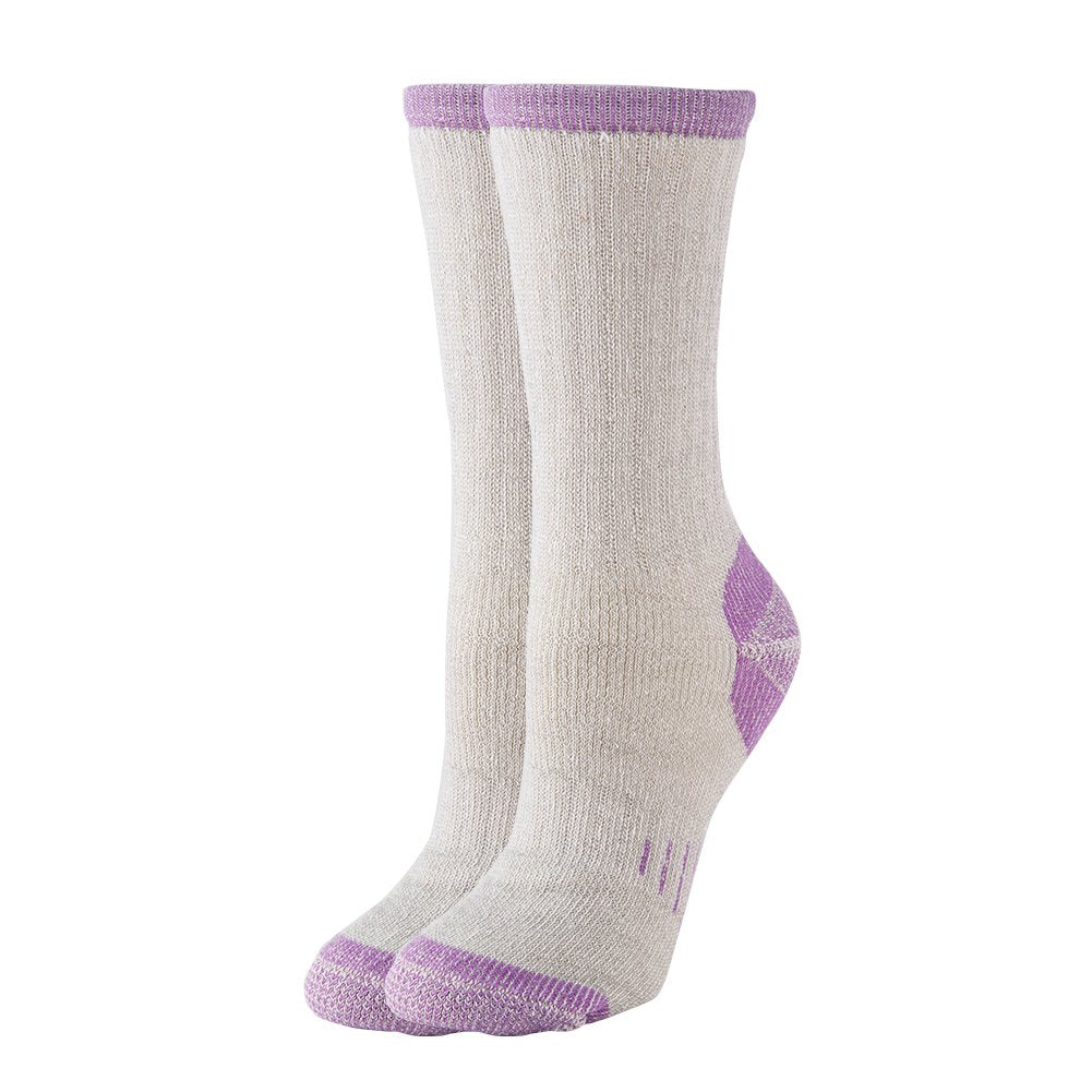 NEVSNEV 1 2 3 4 Pairs Thermal 70% Merino Warm Wool Socks Thermal Hiking Crew Winter Women’s (4pair ass Dark Blue+Dark Red+ bule+purple Women)