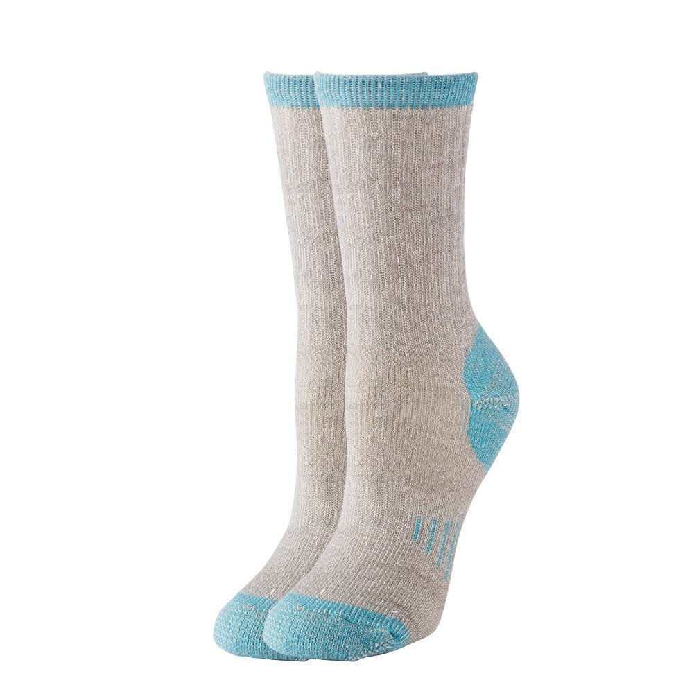 NEVSNEV 1 2 3 4 Pairs Thermal 70% Merino Warm Wool Socks Thermal Hiking Crew Winter Women’s (4pair ass Dark Blue+Dark Red+ bule+purple Women)