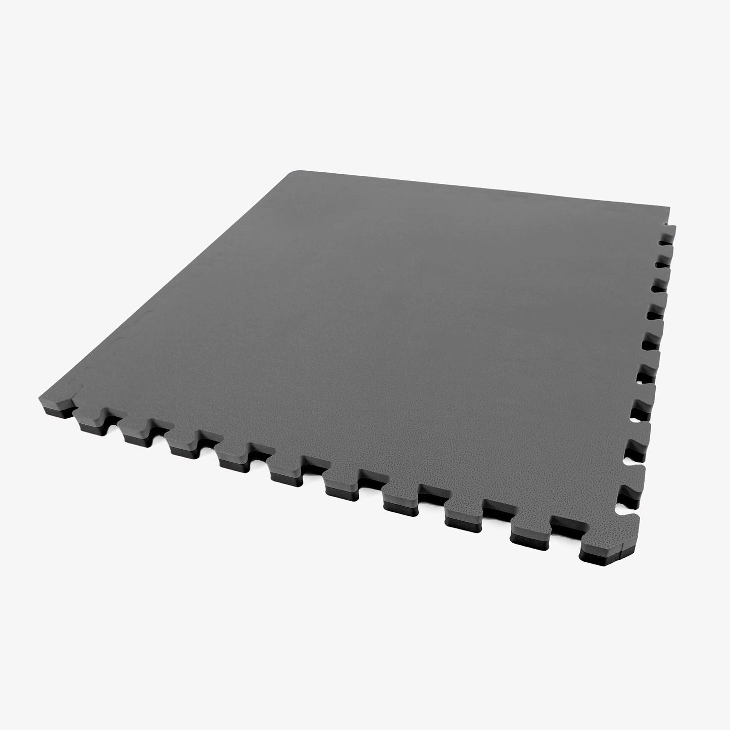 IncStores - 1"" MMA Interlocking Foam Tiles - Perfect for Martial Arts, Lightweight Home Gyms, p90x, Insanity, Gymnastics, Yoga, Cardio and Aerobics, Black/Grey, 6 Tiles (2ft x 2ft Tiles) 24 sqft