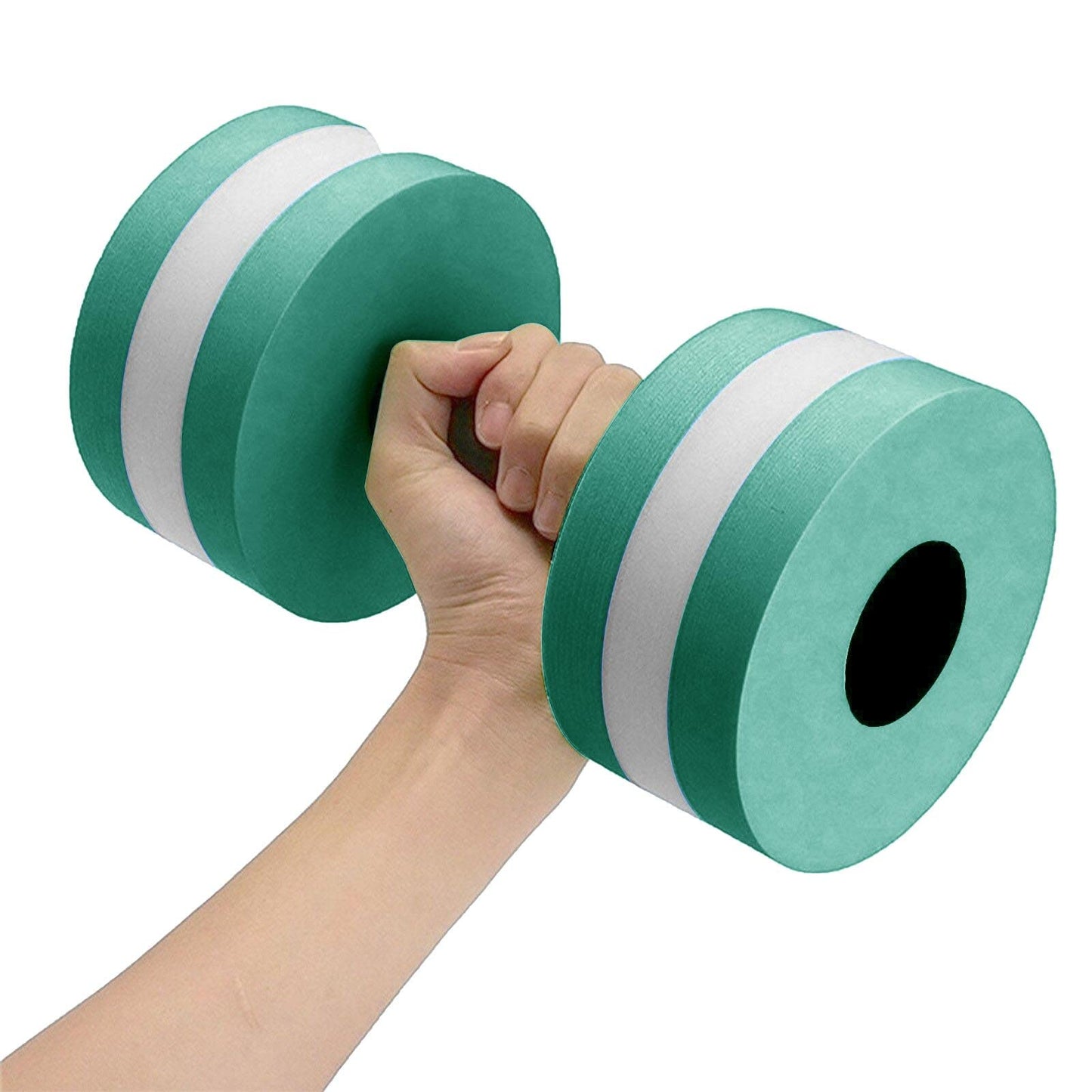 Lagukka Aquatic Dumbbell Set, 2PCS Water Dumbells Pool Resistance Water Fitness Equipment Foam Dumbbell Water Aerobics Fitness Equipment for Weight Loss Red