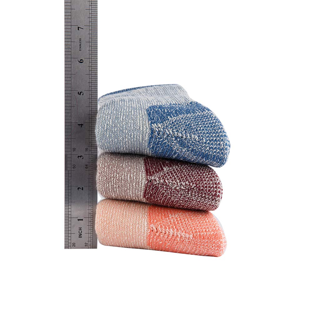 NEVSNEV 1 2 3 4 Pairs Thermal 70% Merino Warm Wool Socks Thermal Hiking Crew Winter Women’s (4pair ass Dark Blue+Dark Red+ bule+purple Women)