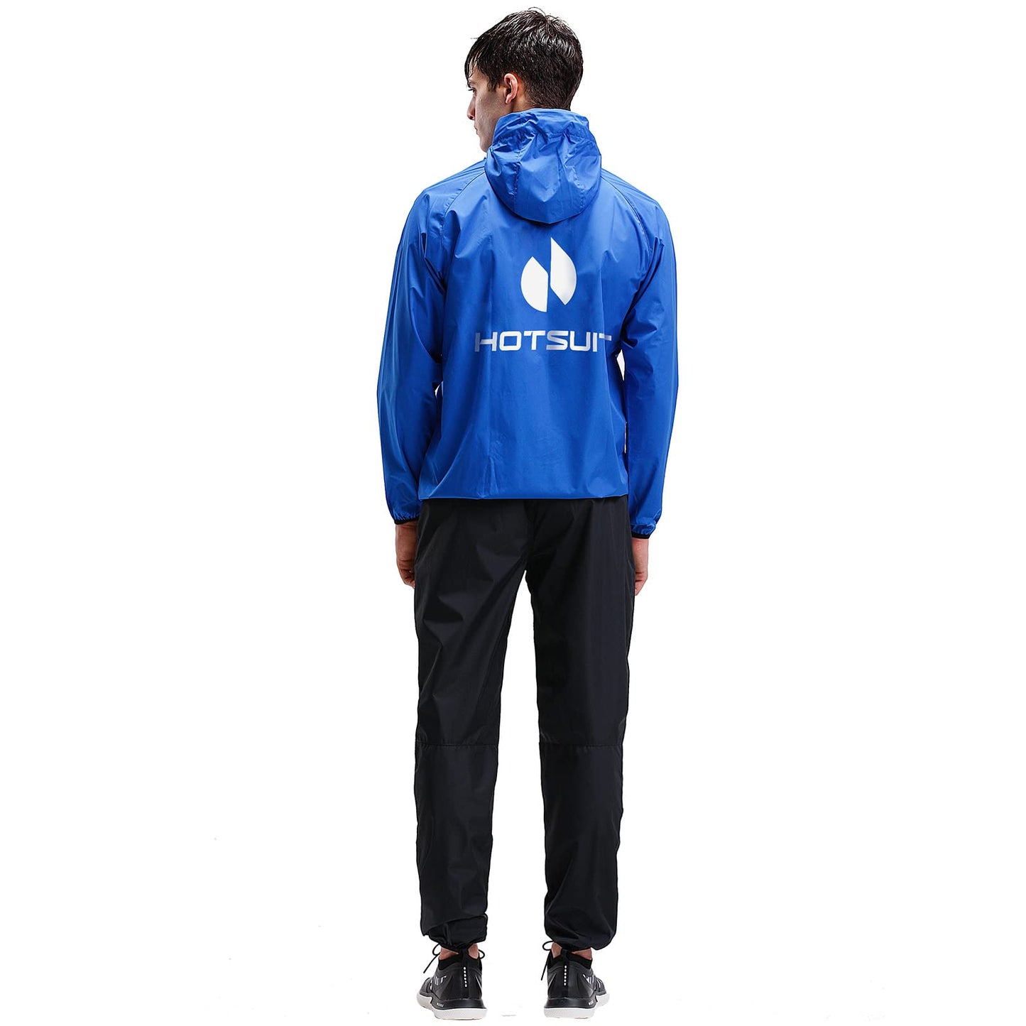 HOTSUIT Sauna Suit Men Anti Rip Boxing Sweat Suits Exercise Workout Jacket, Blue, S