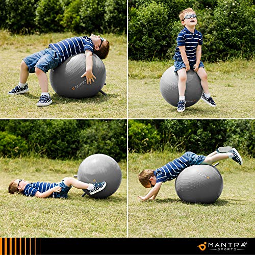Mantra Sports Kids Yoga Ball Chair for Classroom, Blue, 1