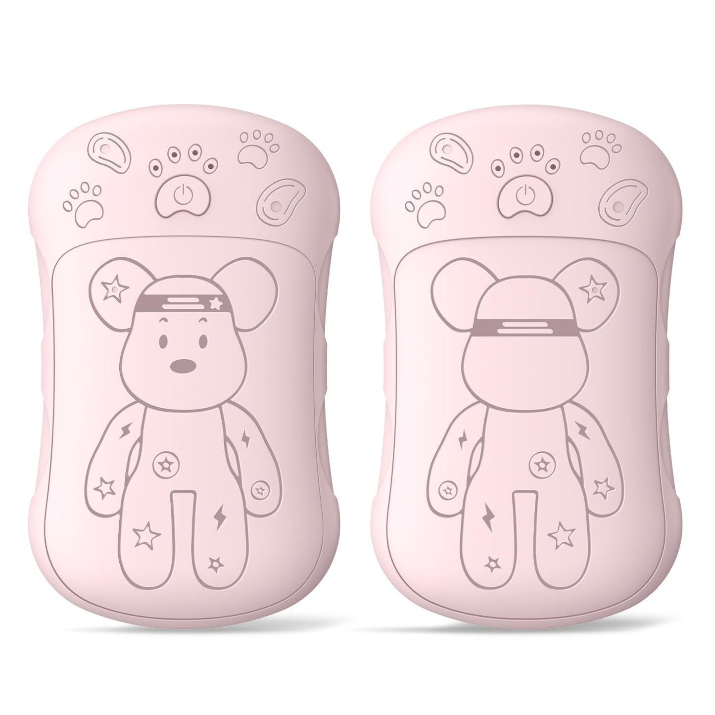 Rechargeable Hand Warmers 2 Pack, WXX 2 in 1 Electric Hand Warmer, 6000mAh Portable Pocket Warmers Dual-Sided Safe Heating, Electronic Winter Gifts for Men Women Kids, Golf, Outdoors, Fishing Pink