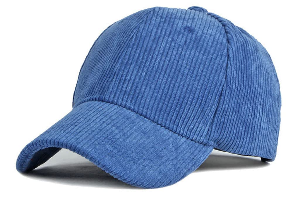 Baseball Cap for Women Y2k Fishing Hat Trucker Hat Winter Baseball Cap Strapback Hat Corduroy Unisex Baseball Cap 2024 Blue