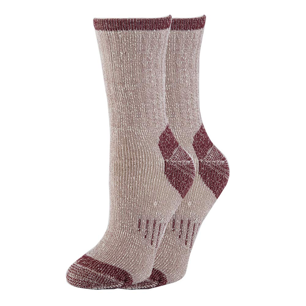 NEVSNEV 1 2 3 4 Pairs Thermal 70% Merino Warm Wool Socks Thermal Hiking Crew Winter Women’s (4pair ass Dark Blue+Dark Red+ bule+purple Women)
