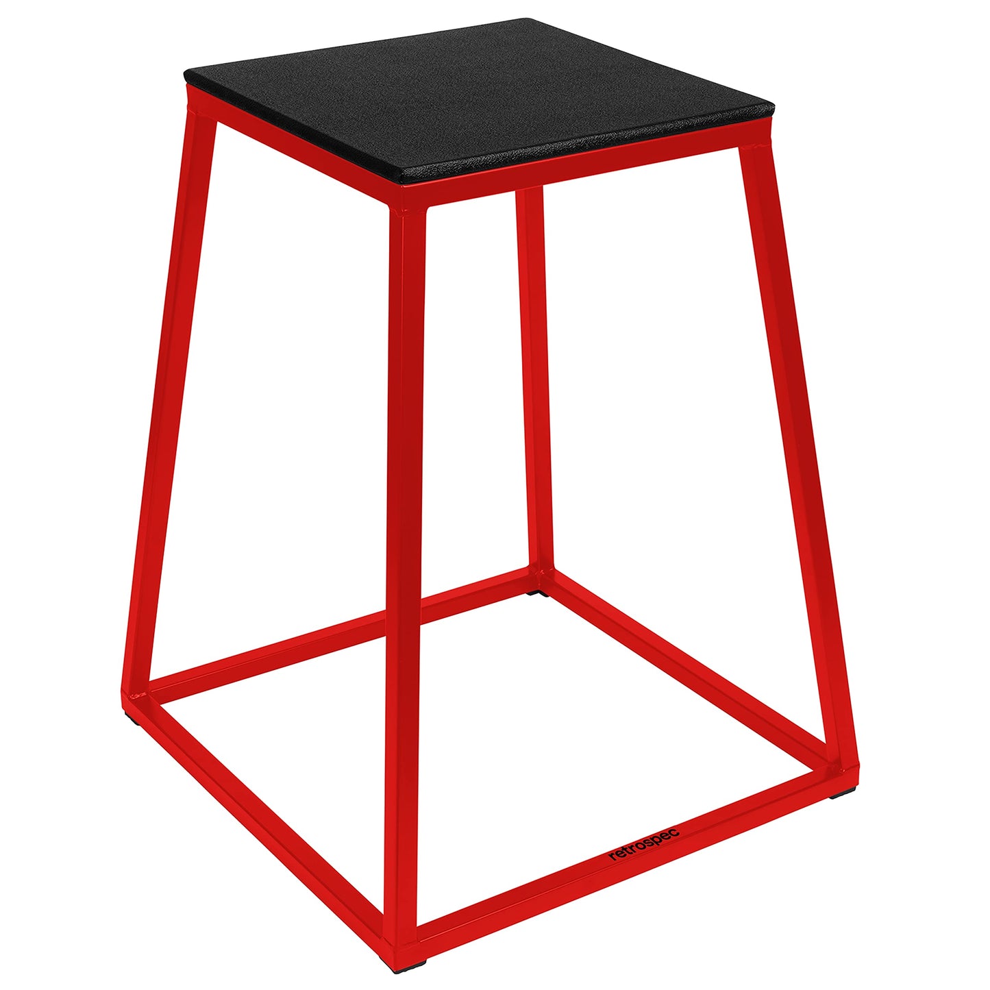 Retrospec Leap Plyo Box Jump Platforms for Home Gym Plyometric Jumping & Jump Box Exercise, 30", Red