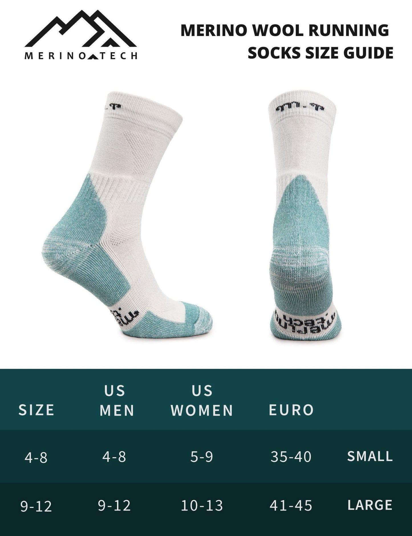 Merino.tech Thin Merino Wool Socks for Women and Men - Merino Wool Running Socks Quarter Style (Sahara Sand Pack of 2, 9-11)