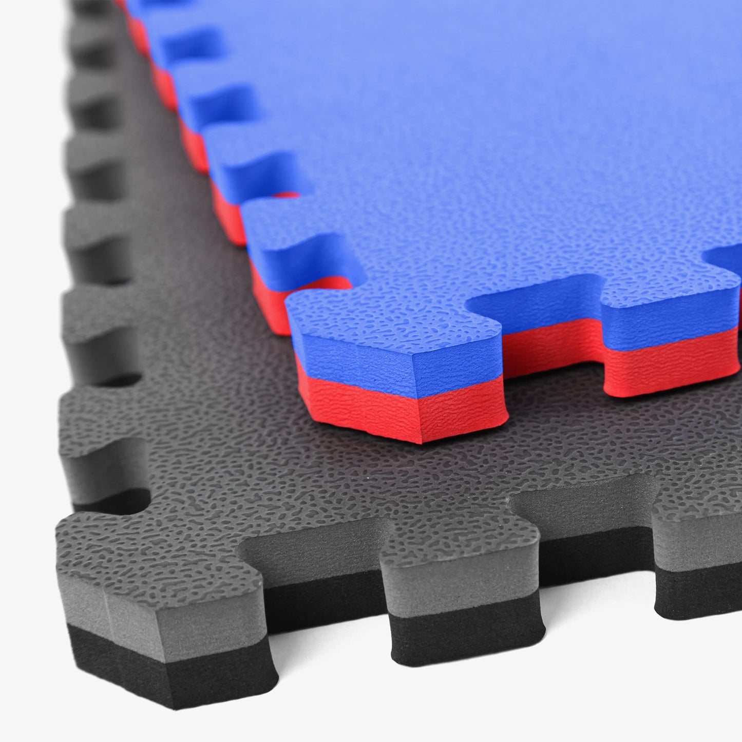 IncStores - 1"" MMA Interlocking Foam Tiles - Perfect for Martial Arts, Lightweight Home Gyms, p90x, Insanity, Gymnastics, Yoga, Cardio and Aerobics, Black/Grey, 6 Tiles (2ft x 2ft Tiles) 24 sqft