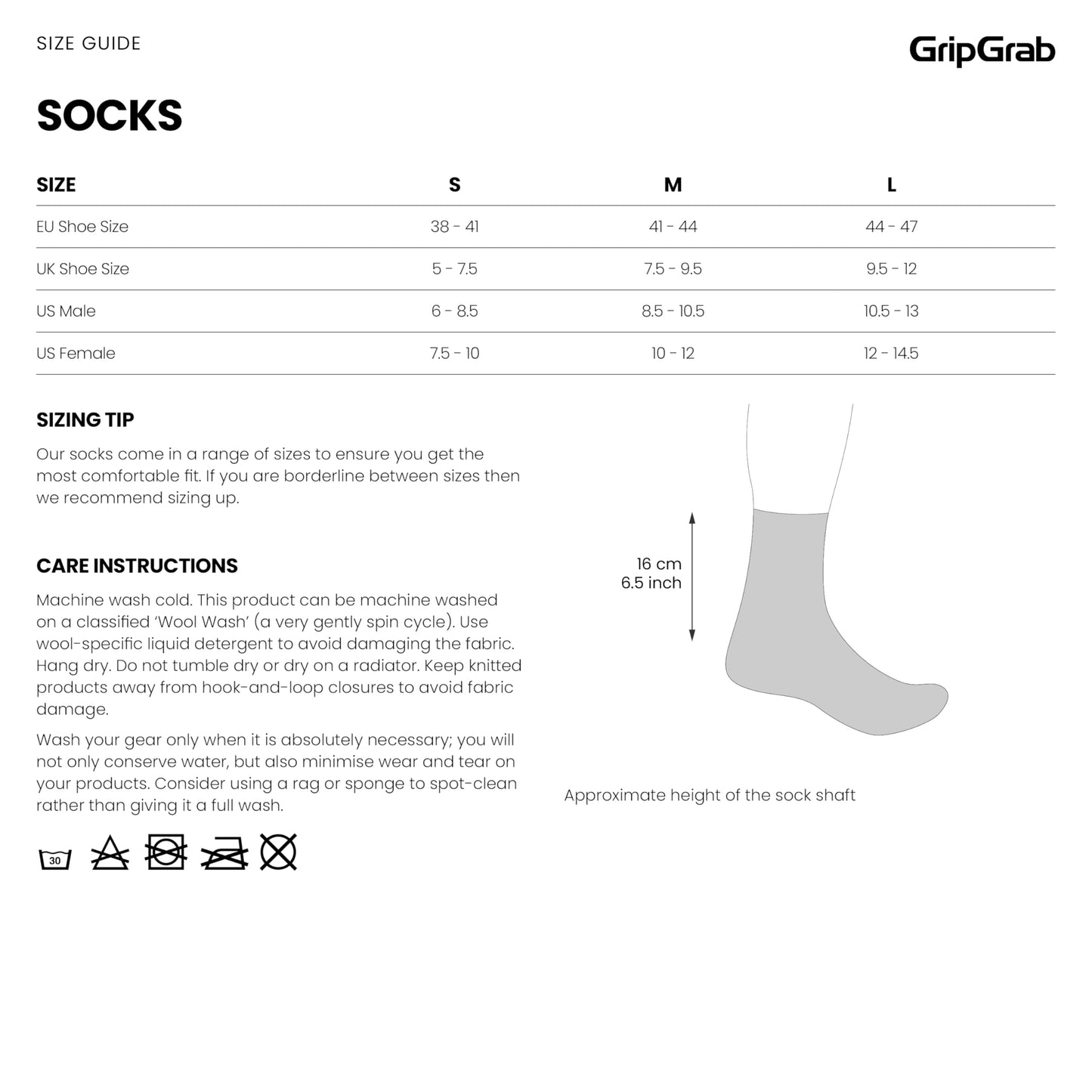 GripGrab Winter Thermal Merino Wool Cycling Socks Warm Bike Socks Padded Thick Cycling Socks Cold Weather Cycling Socks