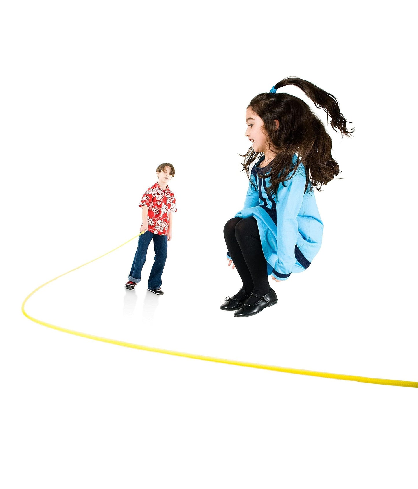 Just Jump It 16' Foot Single Jump Rope for Kids Women and Men - Active Outdoor Youth Fitness Excersing Equipment - Double Dutch Length Gym Accessories - Turquiose