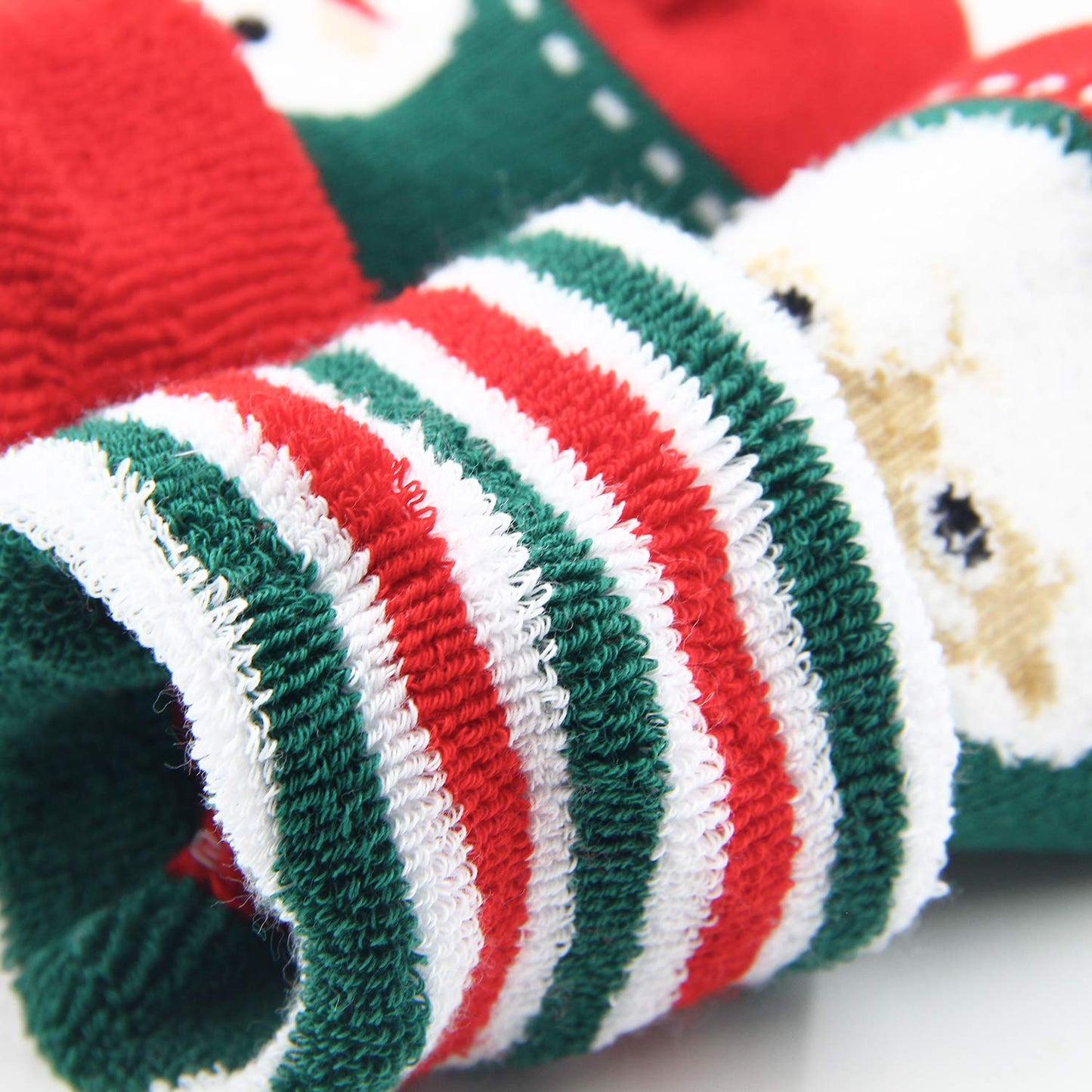 HowJoJo Big Boys Girls Christmas Socks Kids Warm Socks Winter Thermal Cotton Crew Socks 4 Pack 8-10 years