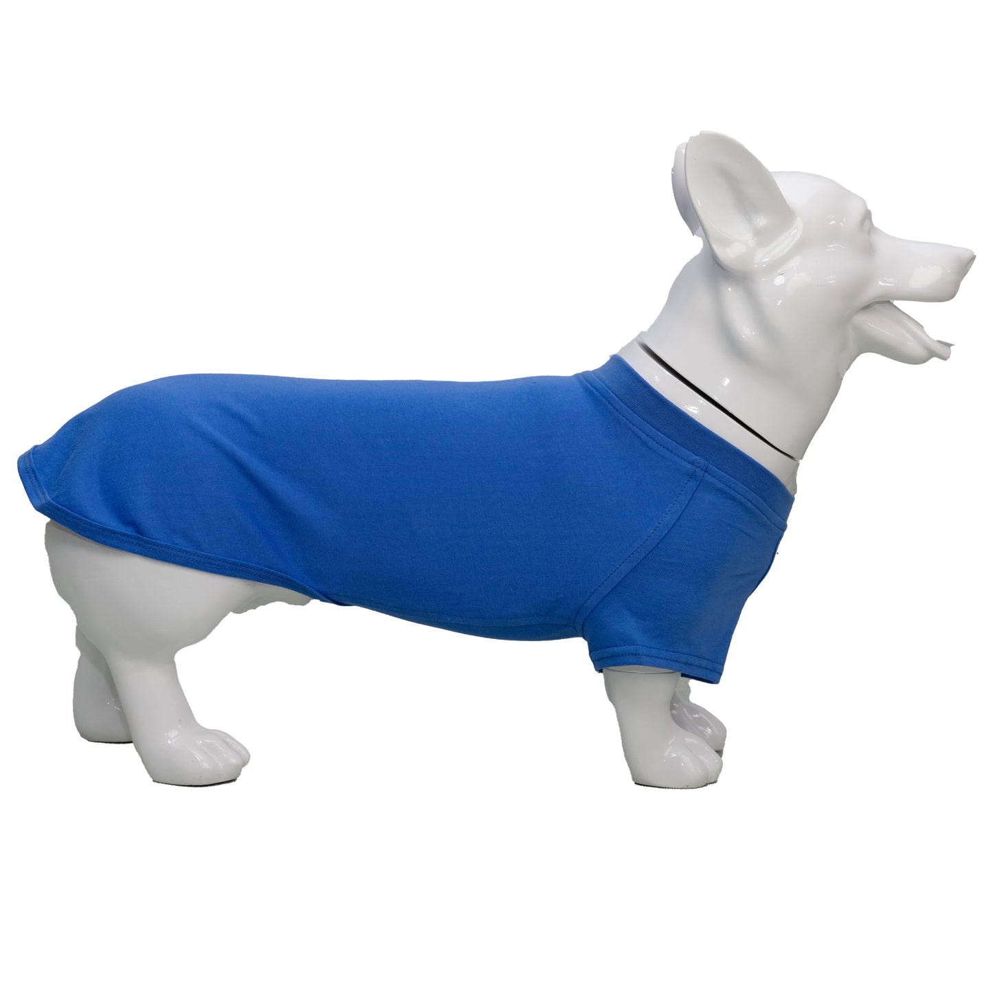Lovelonglong Pet Clothing Dog Costumes Dachshund Clothes Blank T-Shirt Tee Shirts for Dachshund Dogs,Corgi 100% Cotton Blue D-S