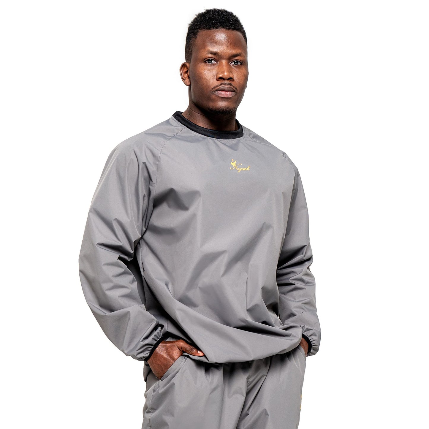 Negash Sauna Suit for Men Anti Torn Sweat Sauna Suit Lightweight Waterproof Men Sauna Suit for Boxing Exercise Fitness