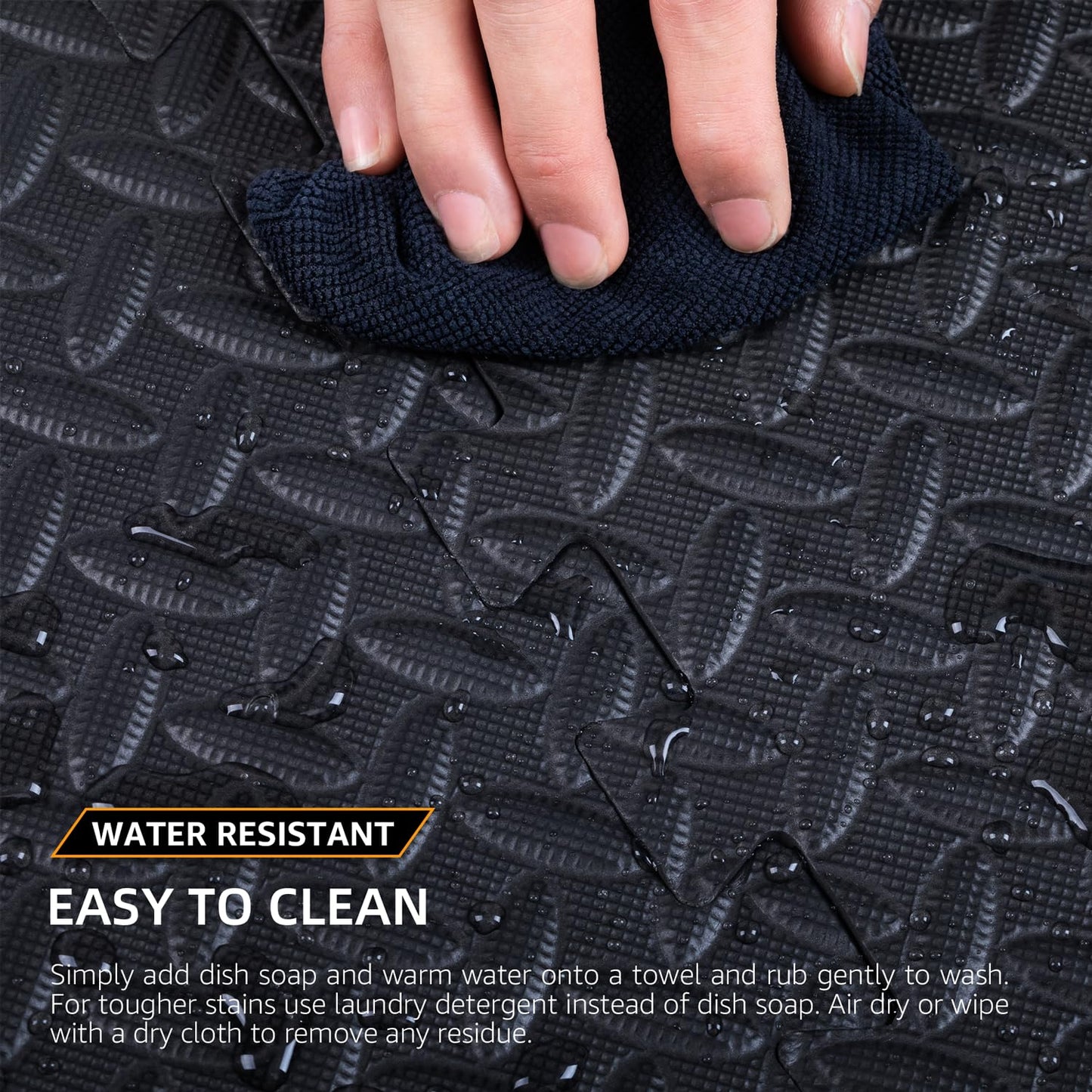 24 Pack, 96 SQFT 1/2" Extra Thick Floor Exercise Mat for Home Gym or Floor Padding for Kids - High-Density EVA Interlocking Foam Floor Tiles for Gym Equipment, Play Area - Yoga, Cardio, Weights, MMA