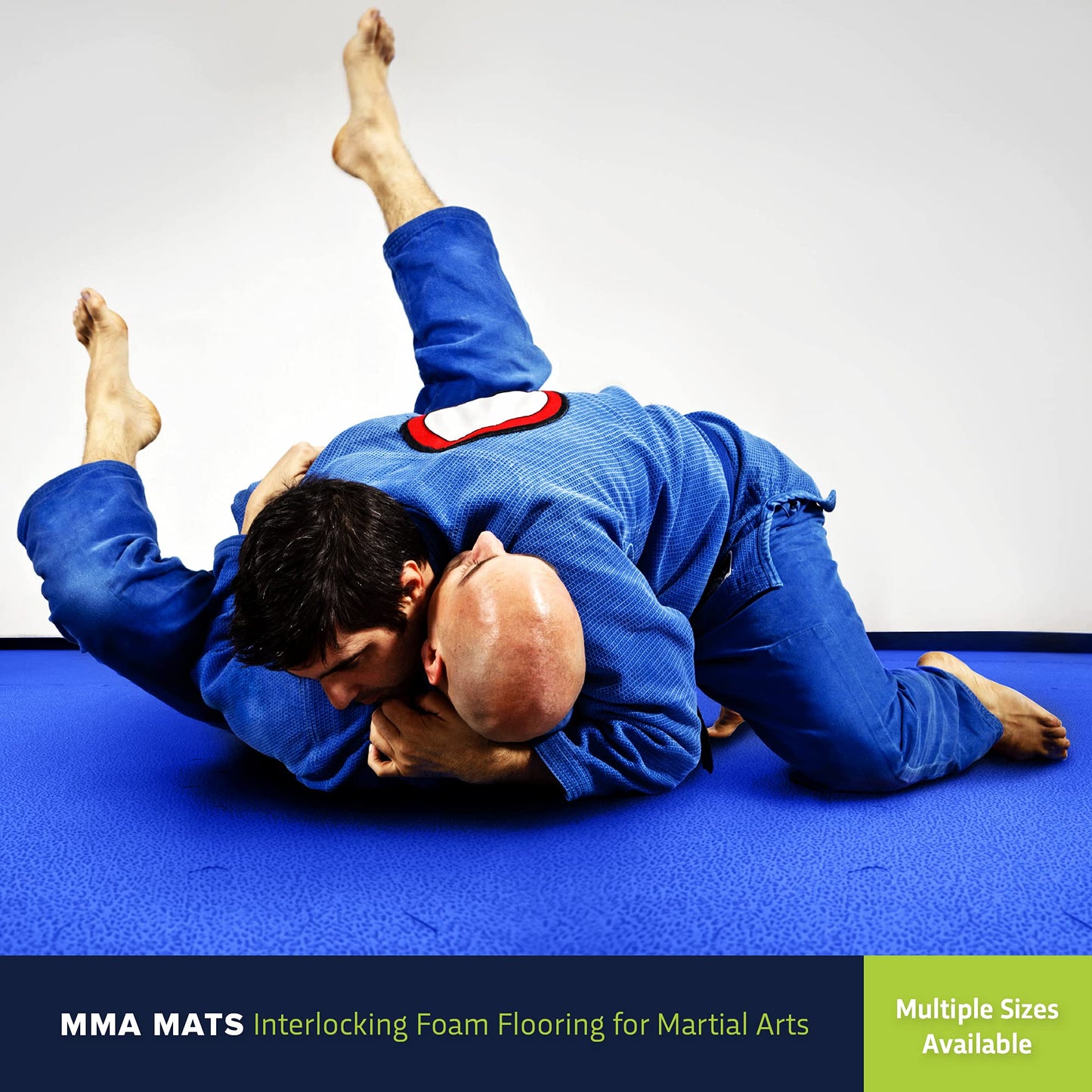 IncStores - 1"" MMA Interlocking Foam Tiles - Perfect for Martial Arts, Lightweight Home Gyms, p90x, Insanity, Gymnastics, Yoga, Cardio and Aerobics, Black/Grey, 6 Tiles (2ft x 2ft Tiles) 24 sqft