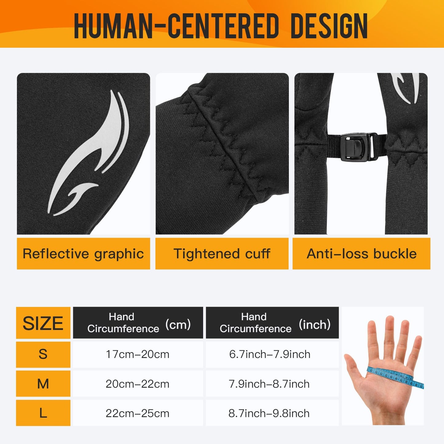 ATERCEL Gloves for Women Cold Weather, Winter Gloves Men,Touch Screen Warm Waterproof Gloves for Cycling, Running, Driving, Skiing