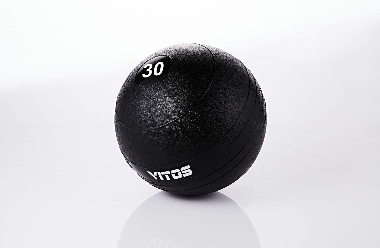 Vitos Fitness Exercise Slam Medicine Ball 10 to 70 Pounds | Durable Weighted Gym Accessory Strength Conditioning Cross Training Core Squats Lunges Spike Ball Rubber Weight Workout (30)