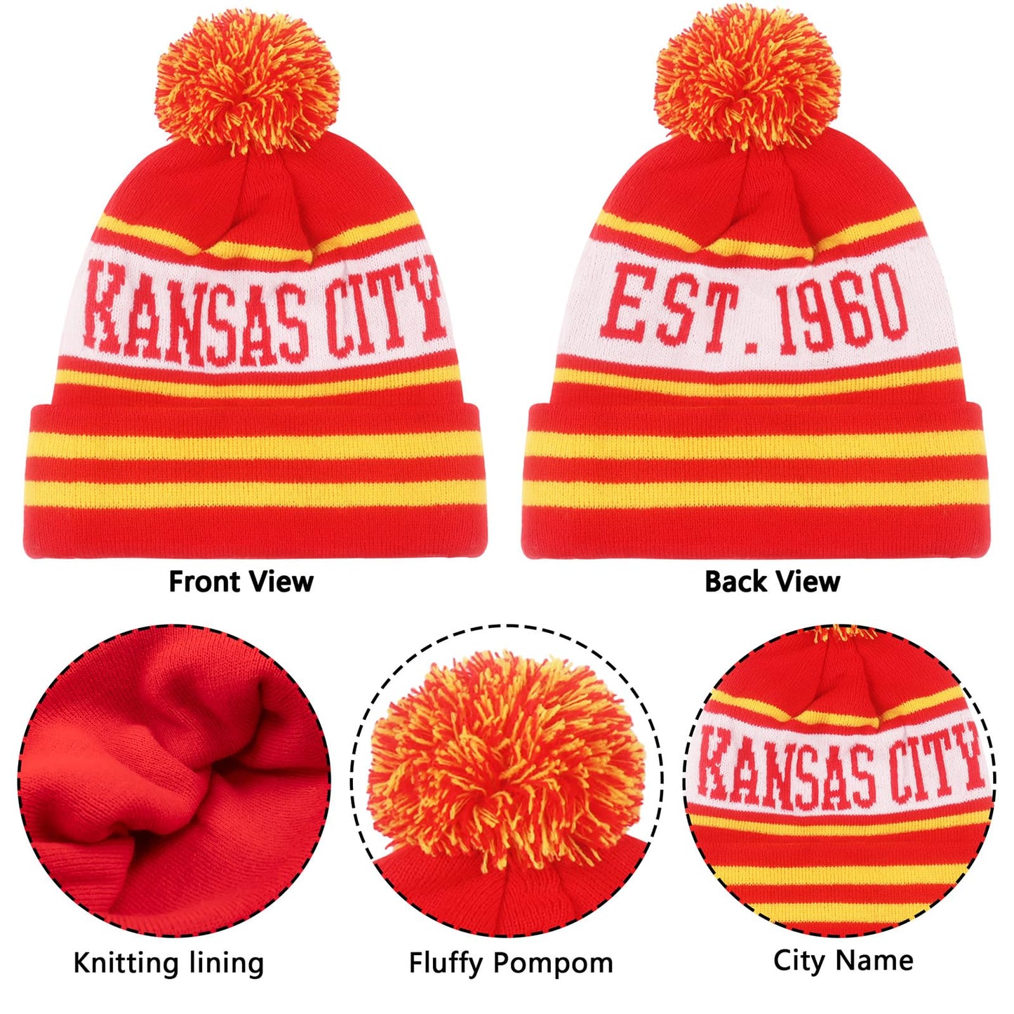Beanie Gloves Set for Men Gifts Women Winter Hat Chief-Beanie Knit Cap Apparel