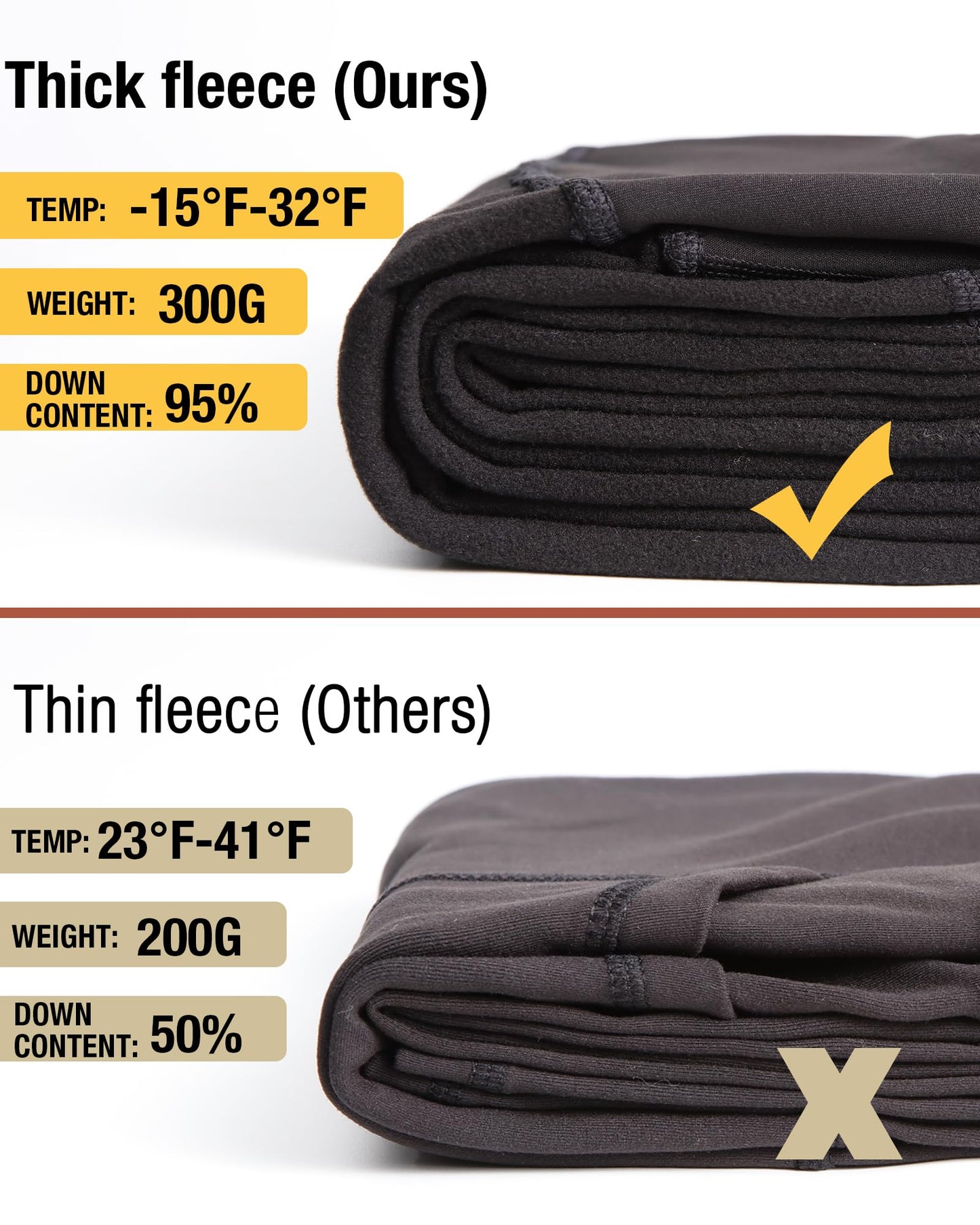 CHRLEISURE Fleece Lined Leggings Women with Pockets - Winter Warm Thermal Thick Tights High Waisted Yoga Pants(Black, M)