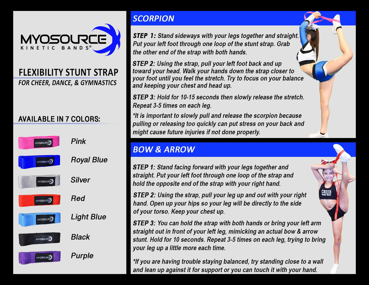 Cheerleading Stunt Strap, Blush Pink
