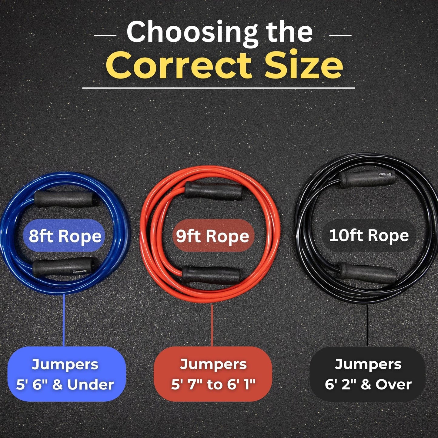 Elite Jumps, Muay Thai 2.0 Weighted Jump Rope - Heavy 1.3lb PVC Drag Rope (10ft)