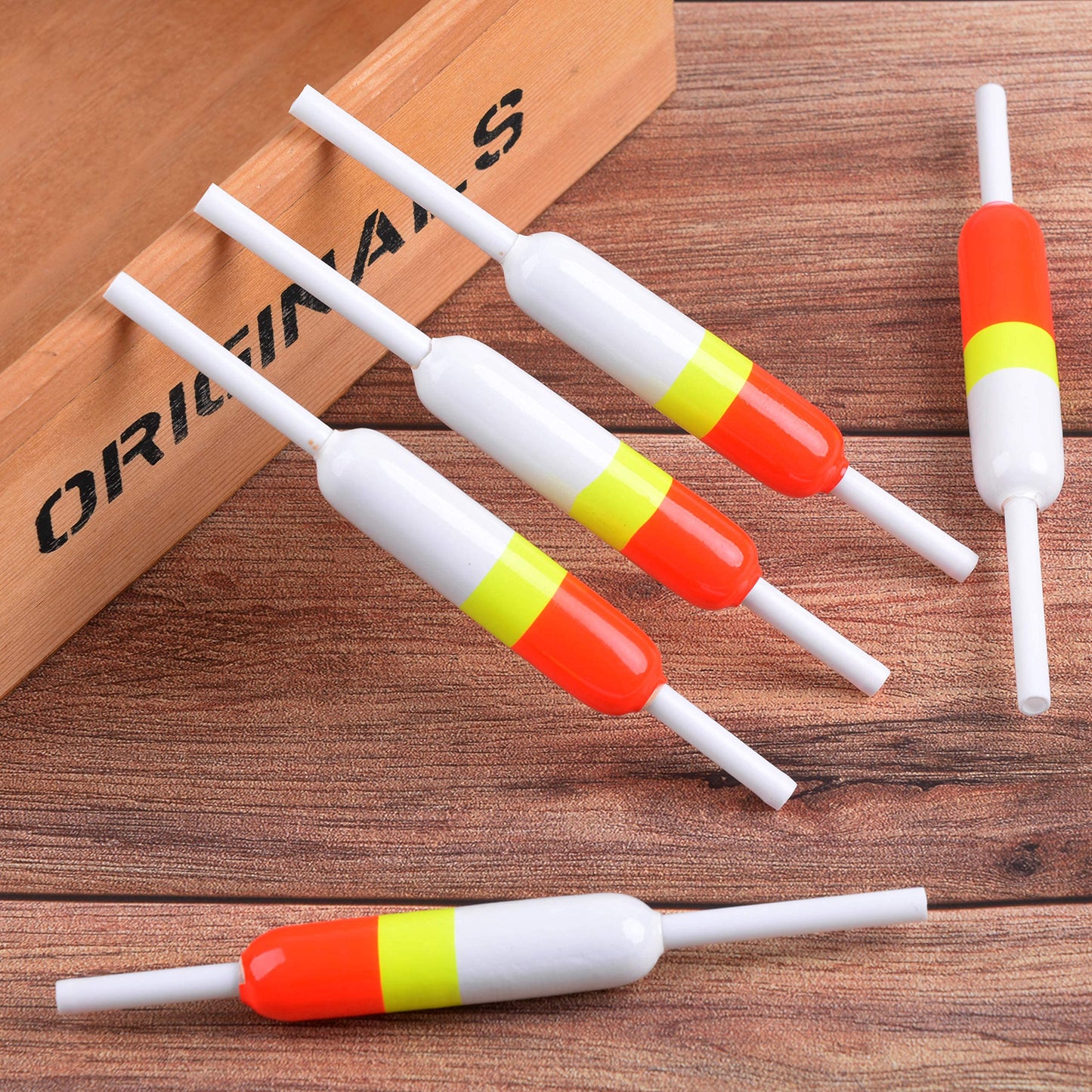 AGOOL Slip Bobbers Fishing Floats and Bobbers Wood Slip Floats Stick Slip Bobbers for Crappie Panfish Walleyes Trout Bass Fishing 5/10pcs