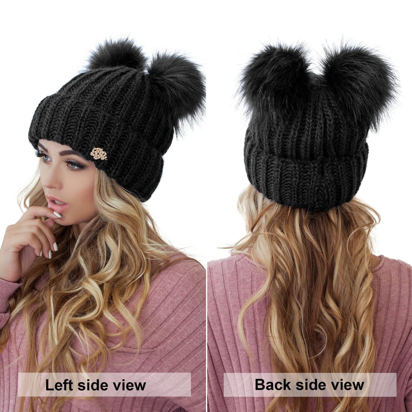 Braxton Hats Winter Hat 4377 (Black)