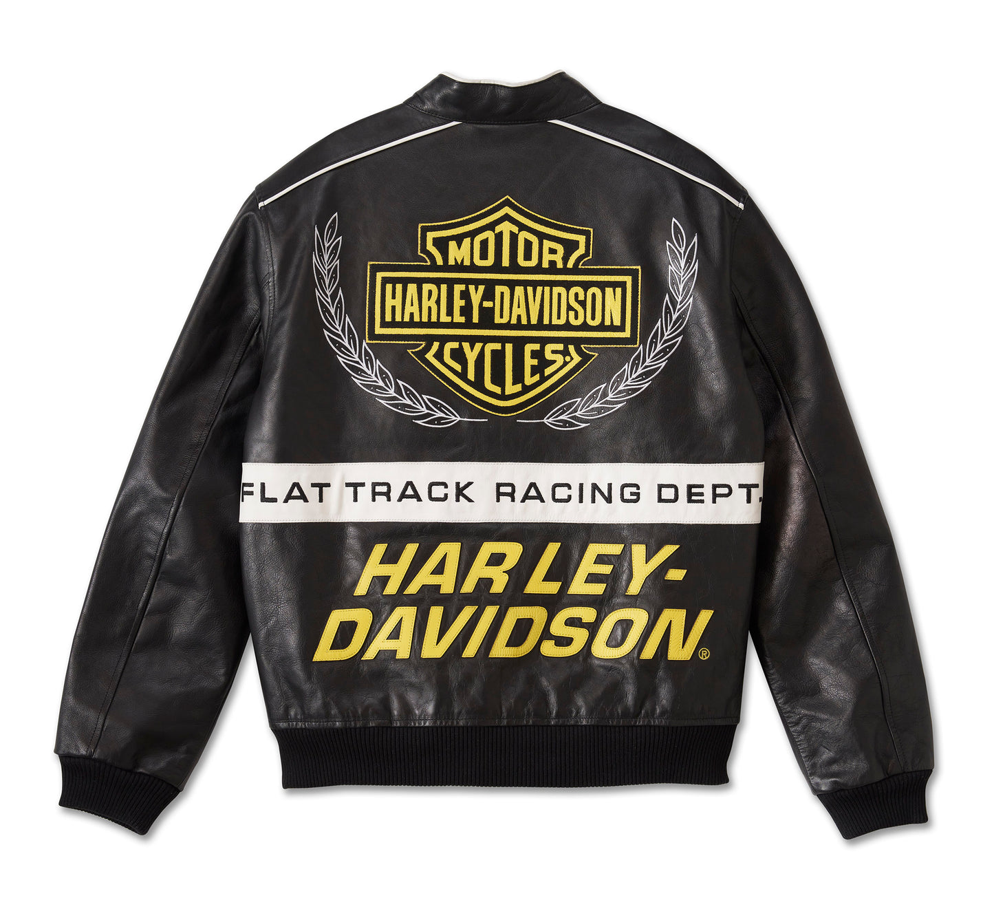 Harley Davidson Men's Start Your Engines Leather Racing Jacket