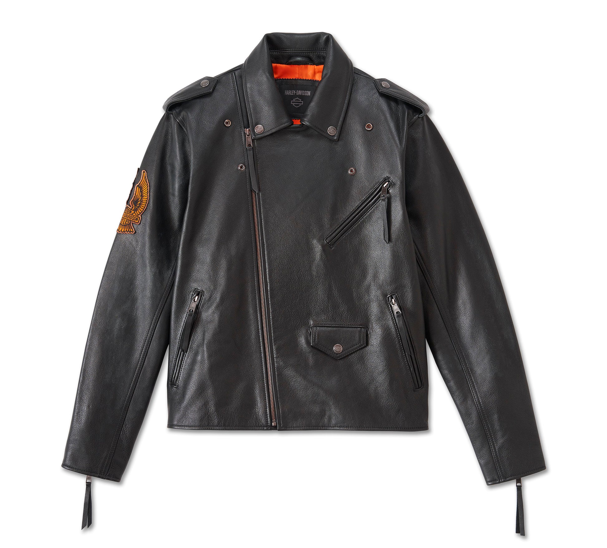 Men's Burning Eagle Leather Jacket