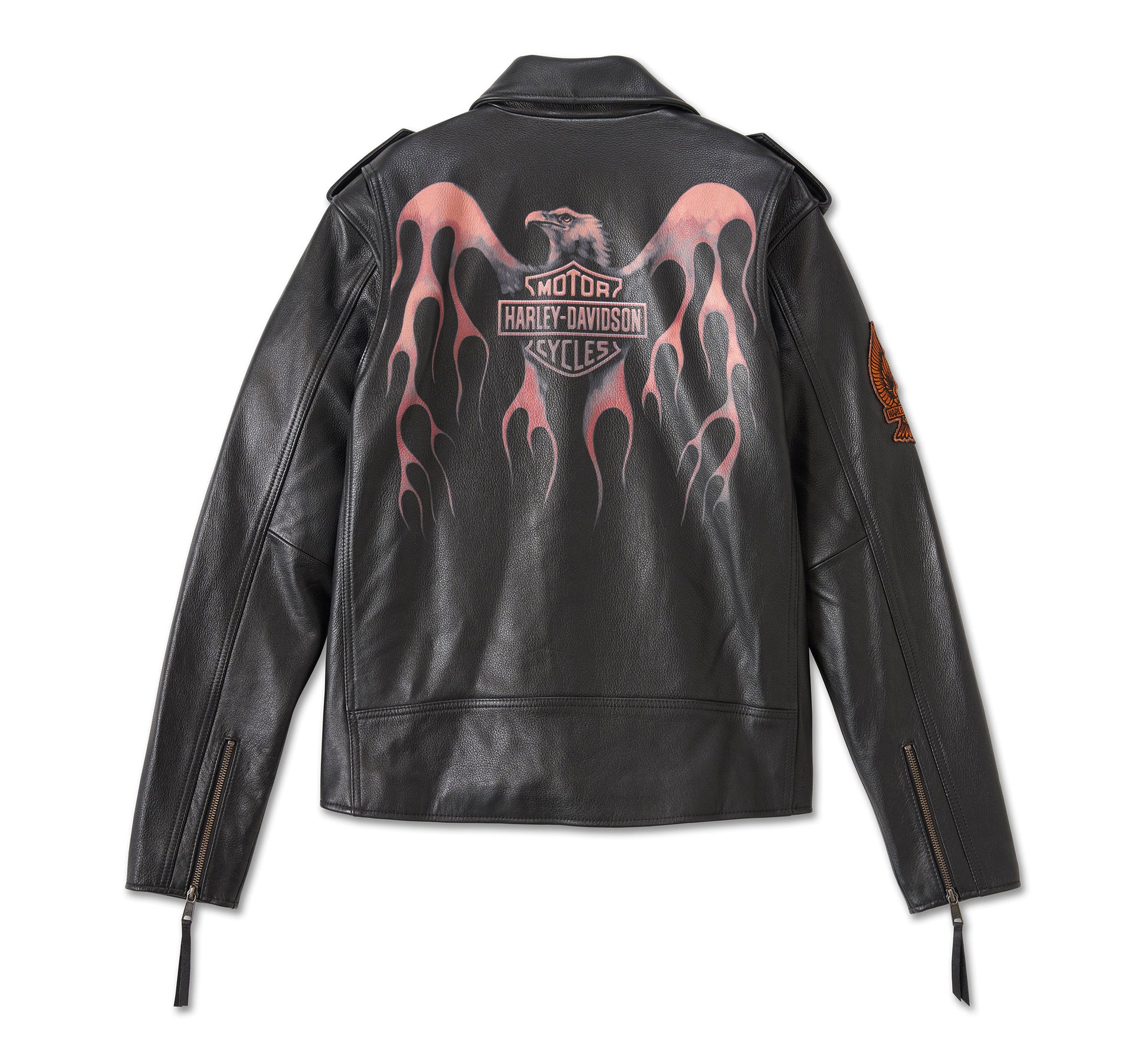 Men's Burning Eagle Leather Jacket