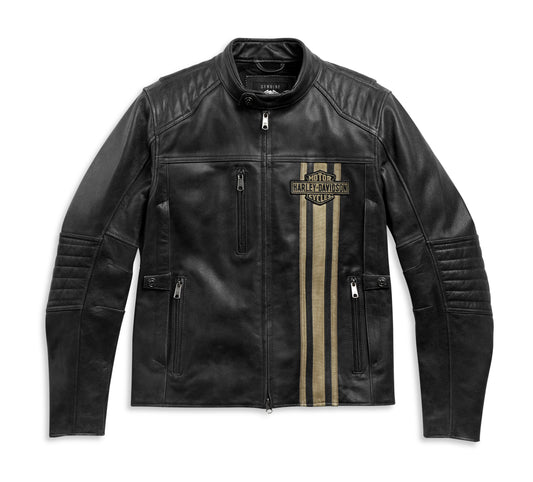 Men's H-D Triple Vent Passing Link II Leather Jacket