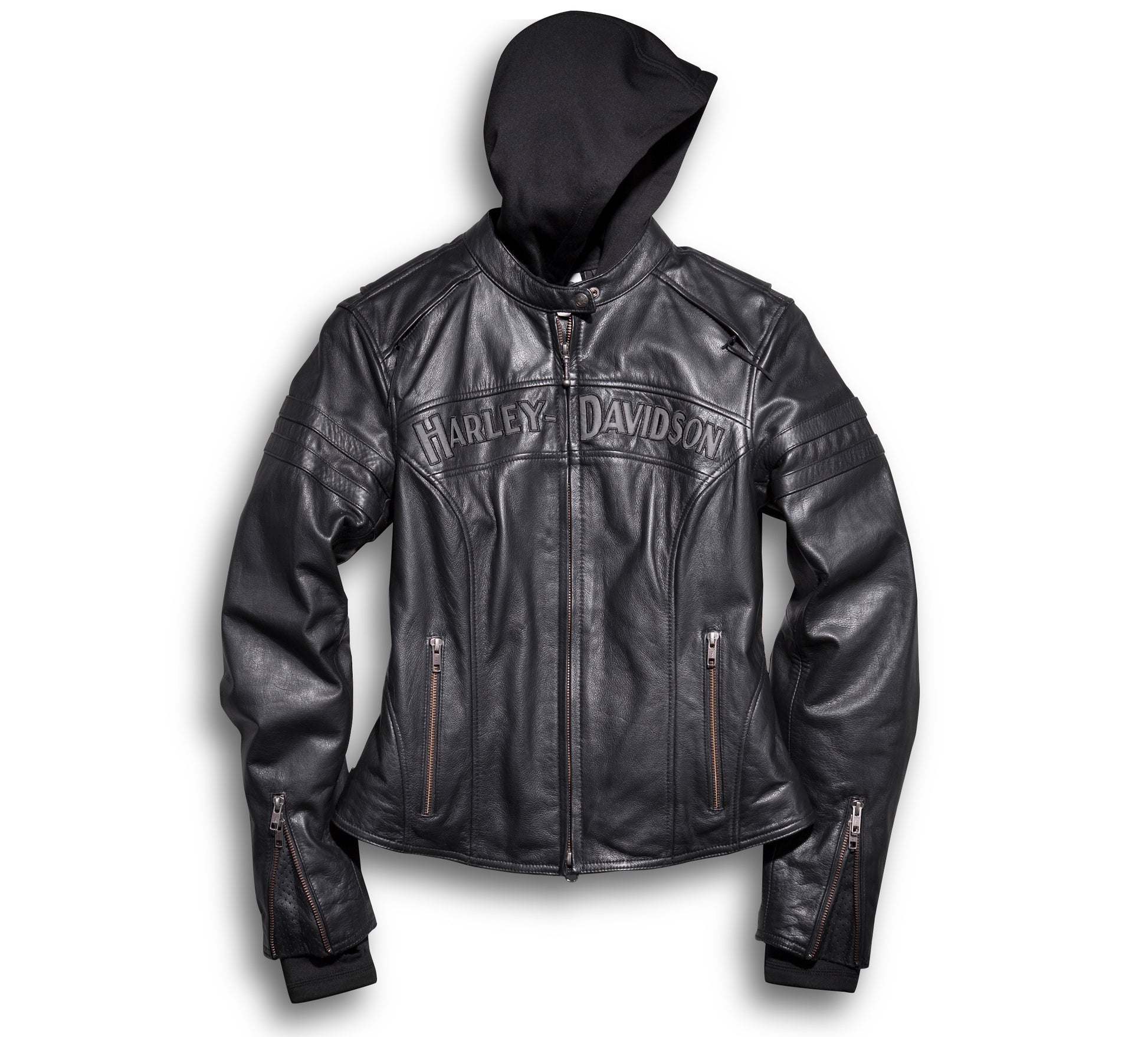 Harley Davidson Women's Miss Enthusiast 3-in-1 Leather Riding Jacket Part Number: 98030-12VW