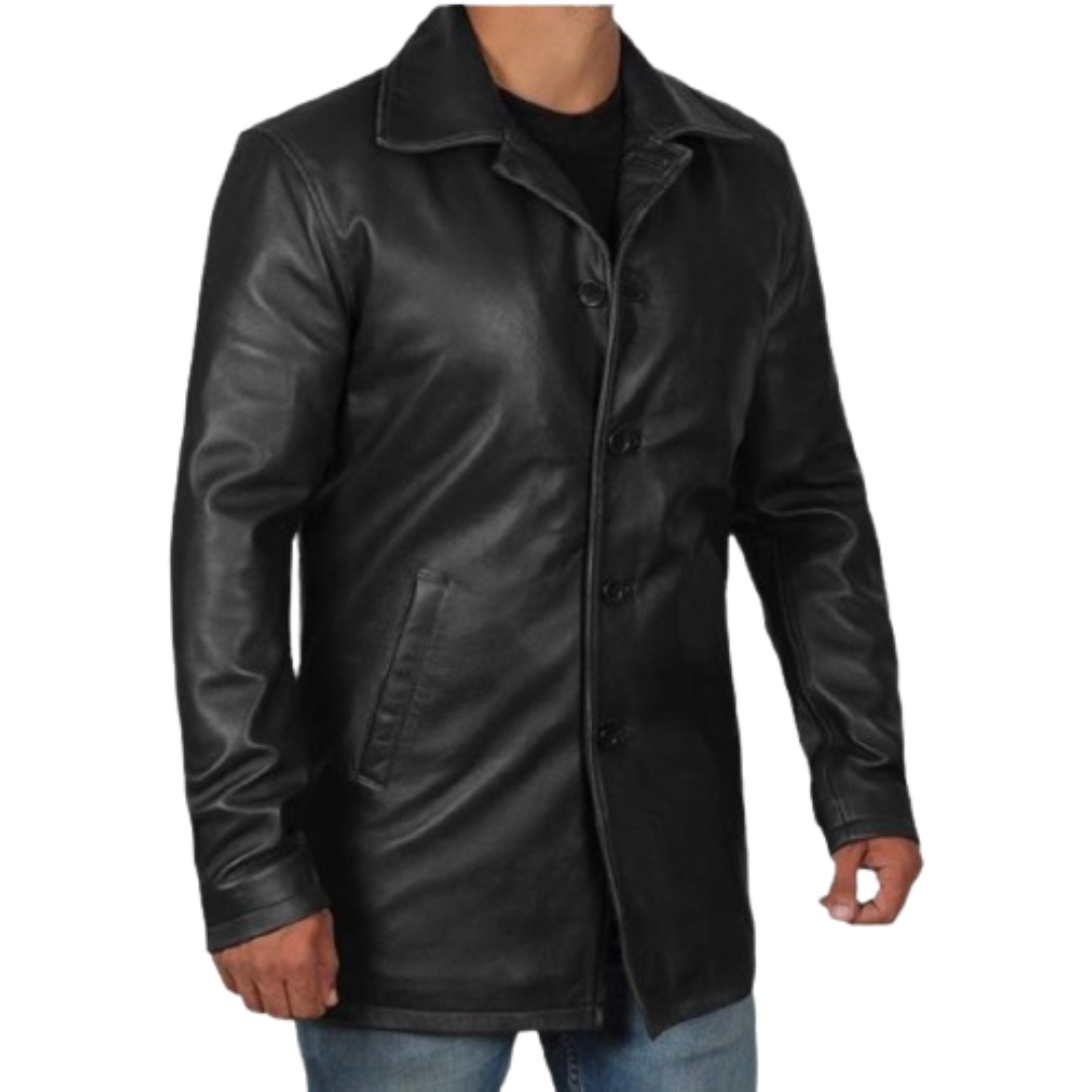 Black Leather Jacket Blazer Men Black Bomber Jackets