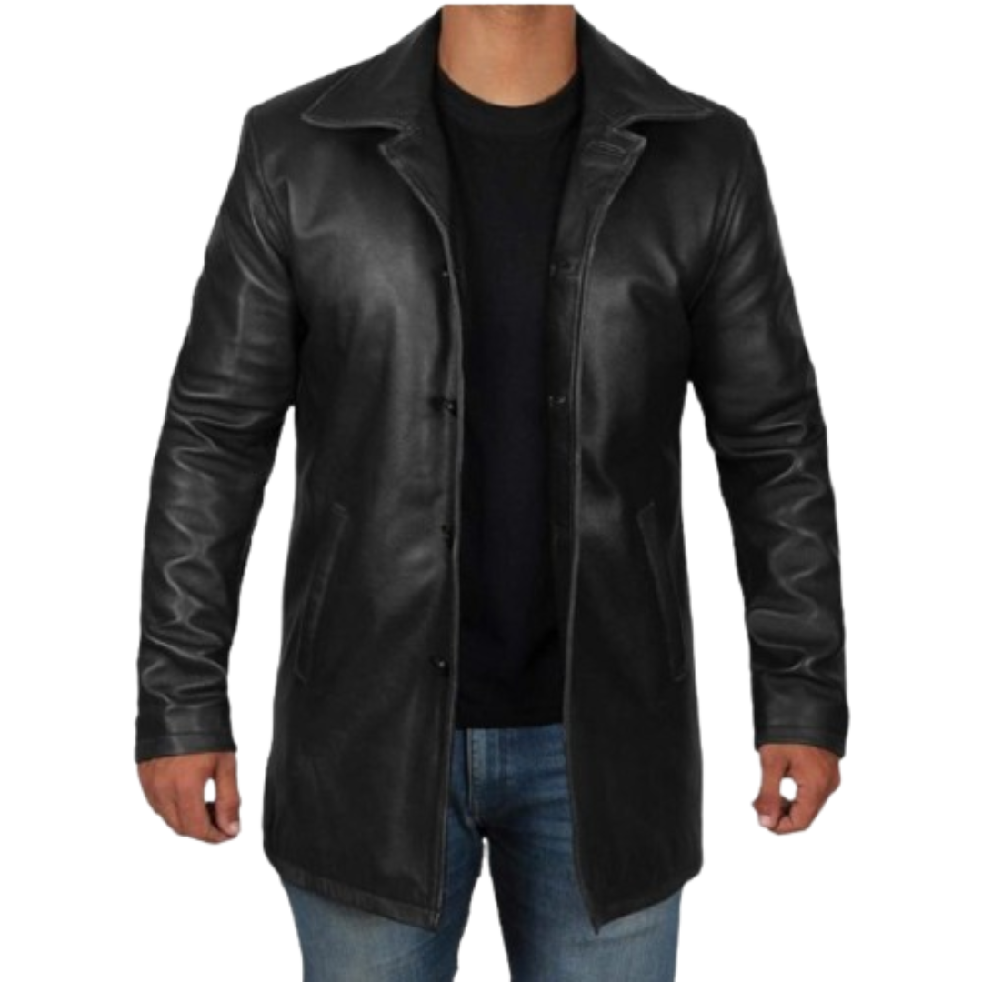 Black Leather Jacket Blazer Men Black Bomber Jackets