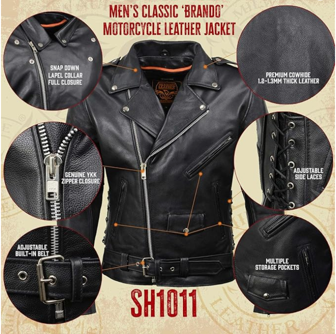 Black Leather Jacket for Men Black Bomber Jackets