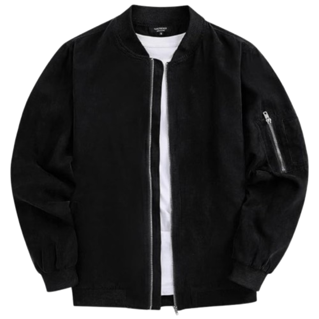 Black Leather Varsity Jacket Black Bomber Jackets