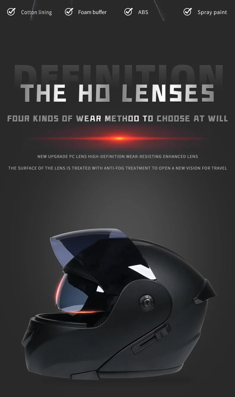Casco capacetes double dual lens helmet motorcycle helmet full face helmets downhill racing helmets motorfiets helm
