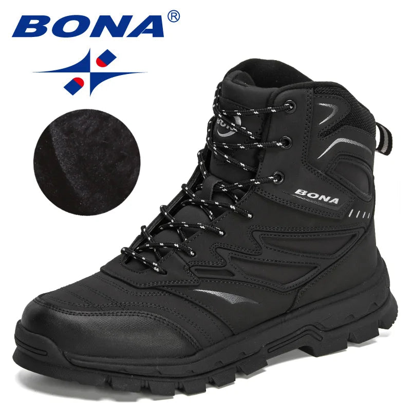 BONA Men's Leather Winter Boots