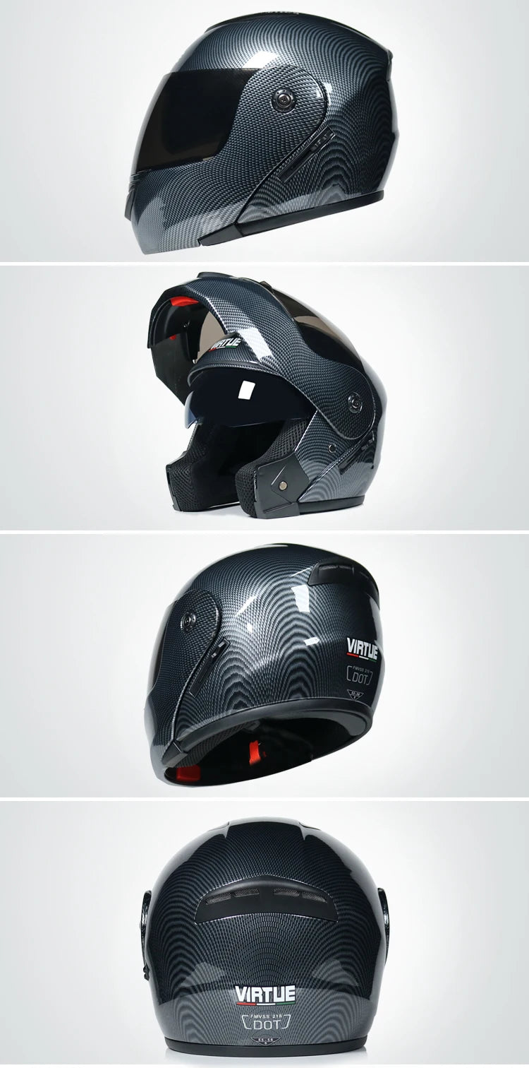 Casco capacetes double dual lens helmet motorcycle helmet full face helmets downhill racing helmets motorfiets helm