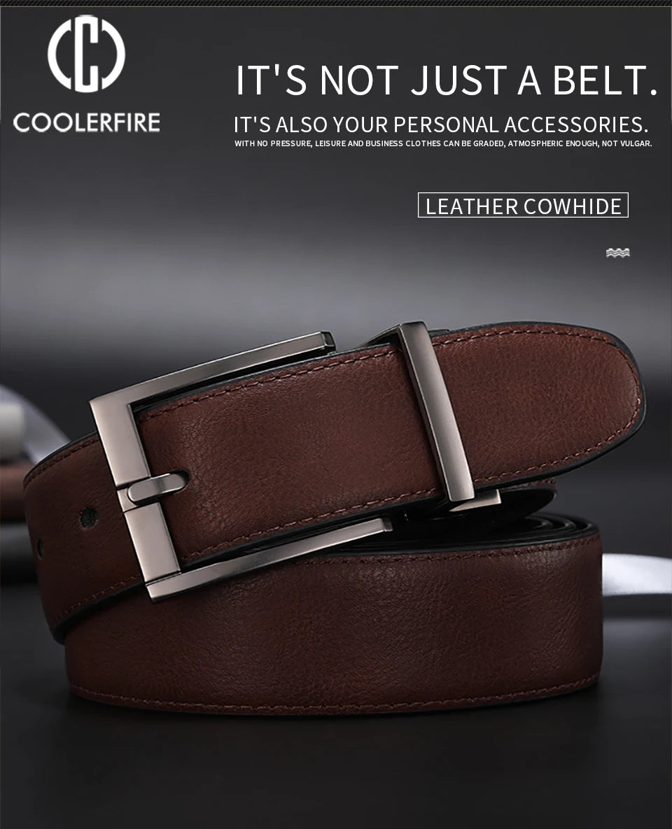 Men's Reversible Leather  Belt HQ110