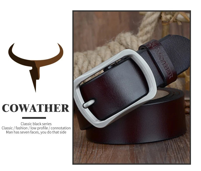 Men's Cowhide Leather Belt XF001